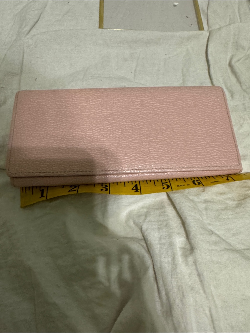 Longchamp Blush Pink Pebbled Leather Continental Wallet